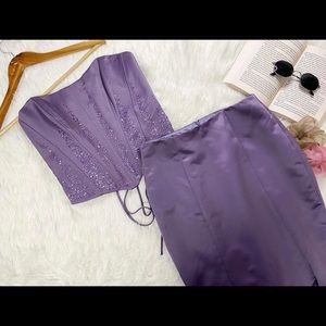 Two piece designer dress